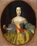 Grooth Georg Christoph Portrait of Grand Duchess Catherine Alexeyevna - Hermitage